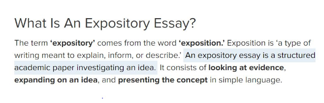 什么是Expository Essay?